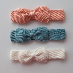 Krem Yeşil Pembe Renk Seçenekli Örgü Bandana