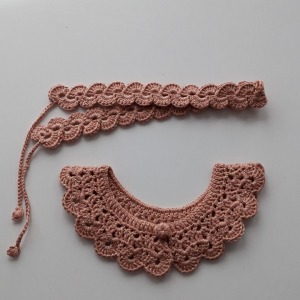 Kahverengi Örgü Yaka