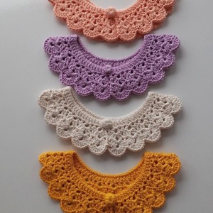 Sarı Krem Mor Pembe Renk Seçenekli Örgü Yaka